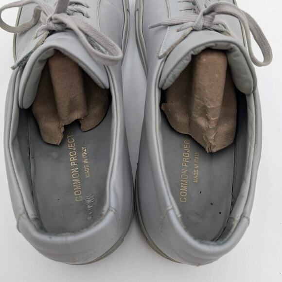 Common Projects Original Achilles Sneaker Shoes Men's Grey Size US12 EU45 - Picture 11 of 15